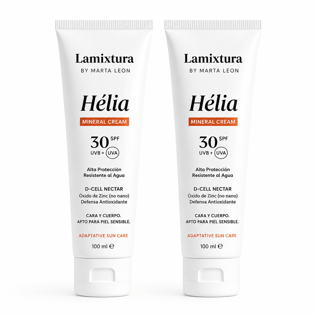 Lamixtura by Marta Leon
SPF 30 UVB/UVA con filtro mineral óxido de zinc no nano
Crema solar para pieles sensibles