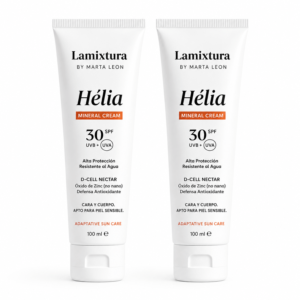 Lamixtura by Marta Leon
SPF 30 UVB/UVA con filtro mineral óxido de zinc no nano
Crema solar para pieles sensibles